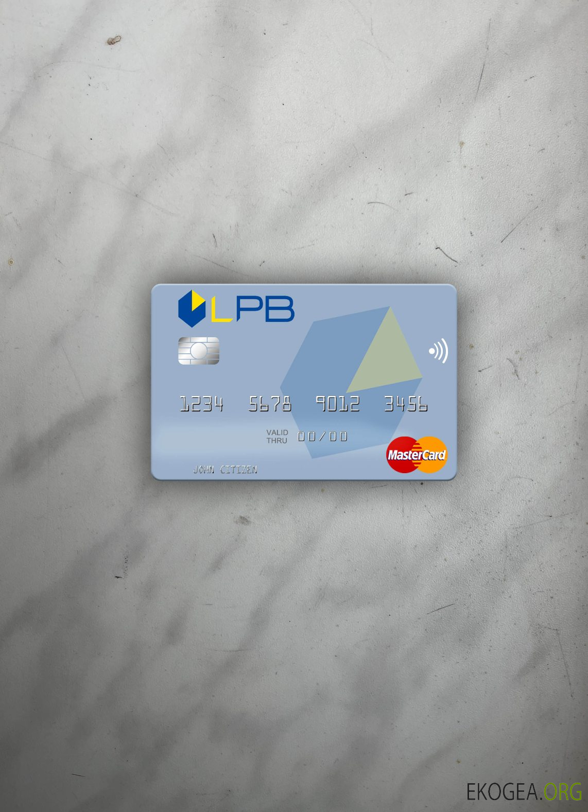 Lettonie LPB Bank mastercard photolook recto